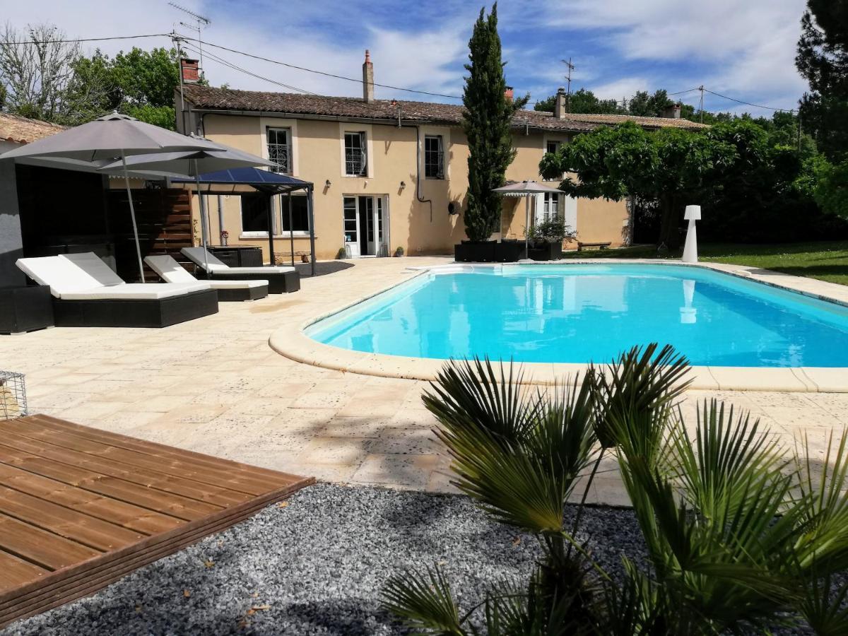 Villa Corterra Avec Piscine Et Jacuzzi Fargues-de-Langon Exterior photo